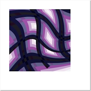 Abstract Amethyst Pattern8 Posters and Art